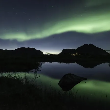 Luksushytte Sentralt I Lofoten Kleppstad Exterior photo